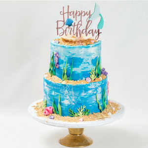 Mermaid Tail Cake Topper