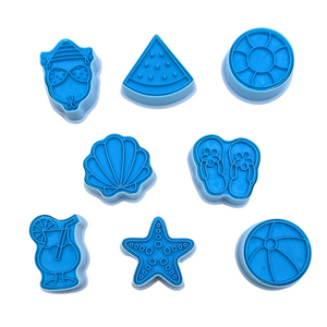 Summer Holidays Cutters with Stamp Set