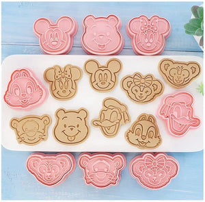 Disney Characters Cutters with Stamp Set