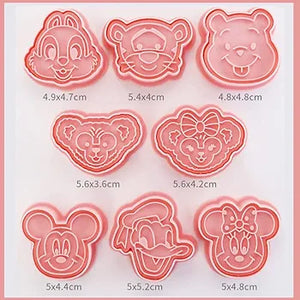 Disney Characters Cutters with Stamp Set