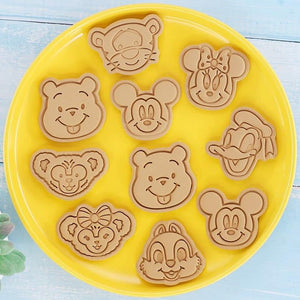 Disney Characters Cutters with Stamp Set