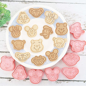 Disney Characters Cutters with Stamp Set