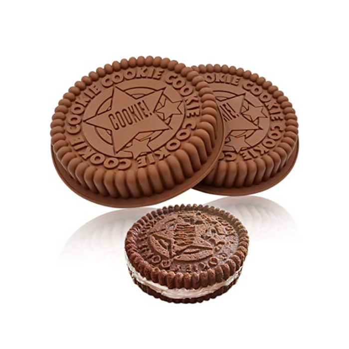 Oreo Cookie Mold - Giant biscuit silicone baking mold from Moldyfun