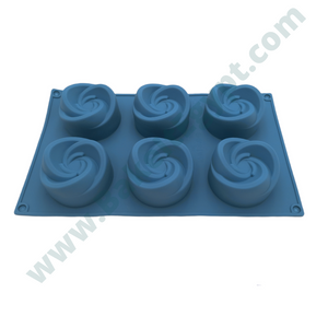 Medium Flower Swirl Bundt Cake Silicone Mold