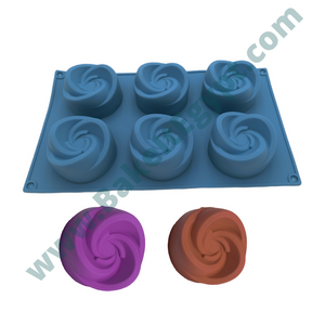 Medium Flower Swirl Bundt Cake Silicone Mold