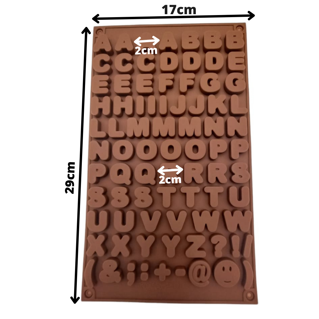 Old English Alphabet 1 CHOCOLATE MOLD #90-14270 – BakeUp Supply Co.