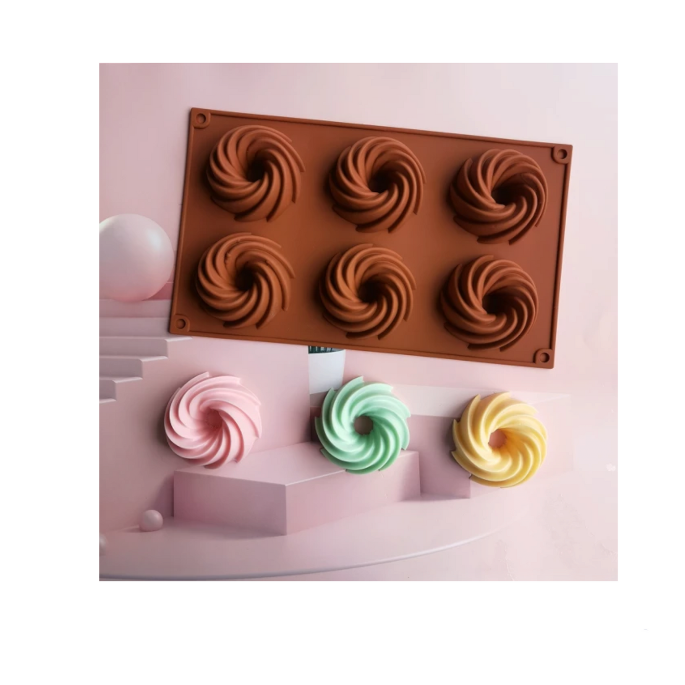 Molds for Baking - Chocolate Candy Molds Silicone Molds for Spiral Silicone