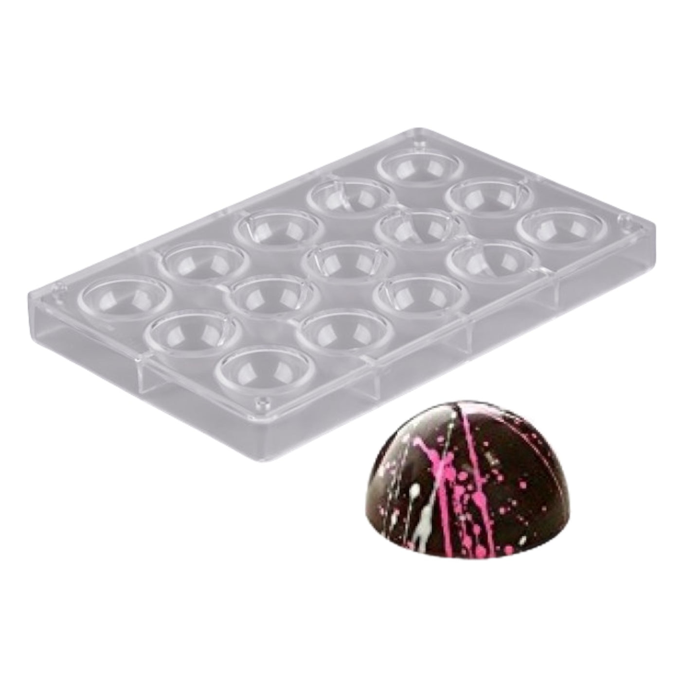 Half Sphere 15 Cavity Silicone Mould