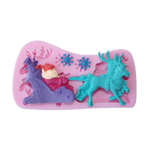 Santa & Sleigh Silicone Mold