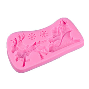 Santa & Sleigh Silicone Mold