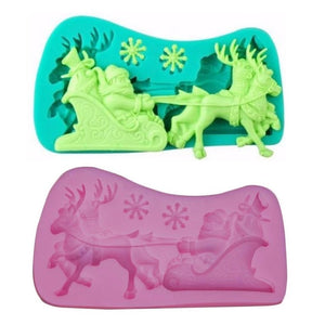 Santa & Sleigh Silicone Mold