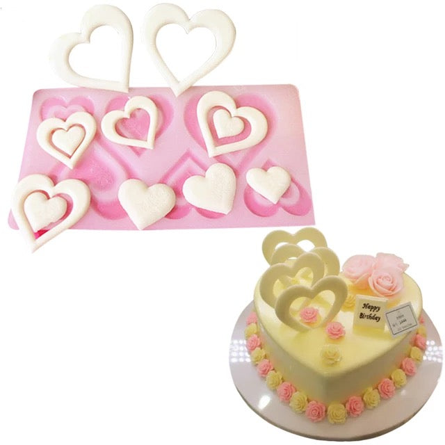 Heart Chocolate Mold Diamond Love Silicone Mold Wedding Candy Baking Mold  Cake Mould Valentine's Day Gift 3D Cupcake Decorations