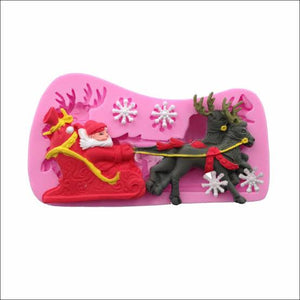 Santa & Sleigh Silicone Mold