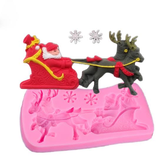 Santa & Sleigh Silicone Mold