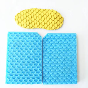 Mermaid/Fish Scales Silicone Mold (2 Pieces)