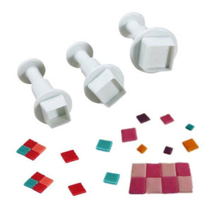 Square plunger cutters (set of 3)