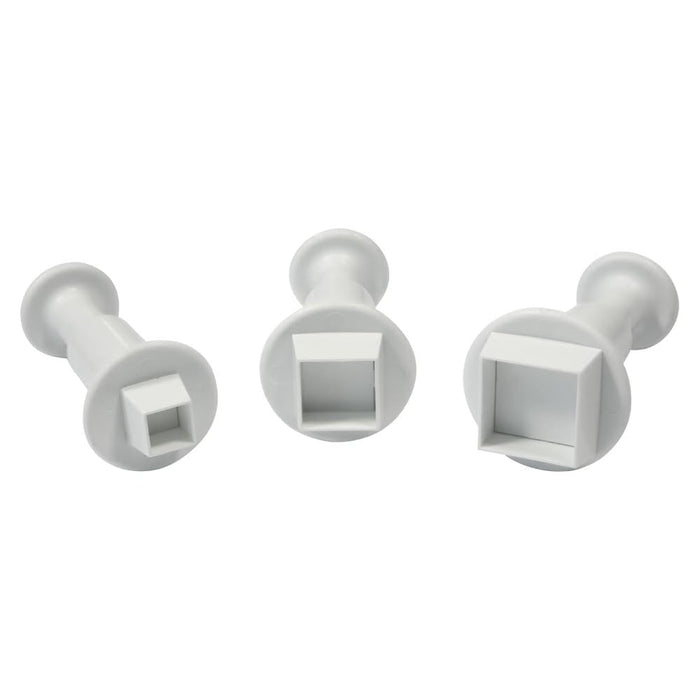 Square plunger cutters (set of 3)